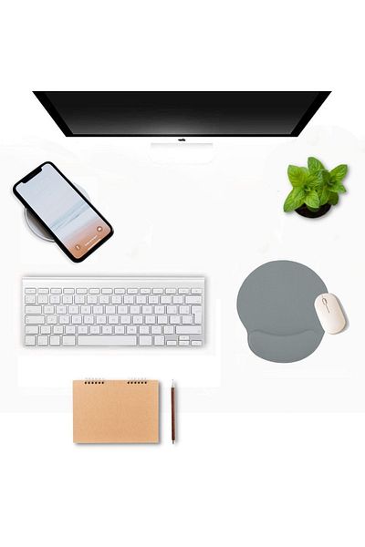 BLACK DEER Mouse Pad ergonomic cu bază anti-alunecare cu suport pentru încheietura mâinii Ice Blue