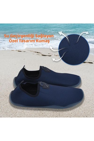 BLACK DEER Lab Navy Blue Multi-Purpose Beach and Sea Shoes