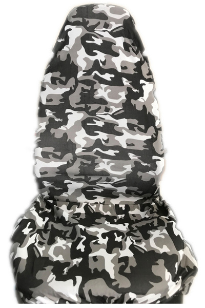 zifona Kamuflaj Oto Koltuk Kılıfı Servis Kılıfı gri