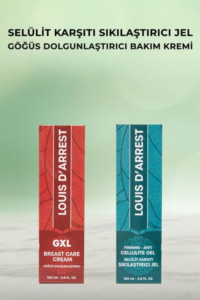 Göğüs Bakım Kremi Selülit Karşıtı Sıkılaştırıcı Jel 2'li Set - 100ml