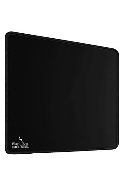 BLACK DEER Professional Black Medium Size Gaming Mouse Pad 35x28 cm