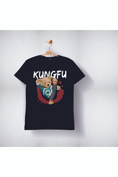 Cevval Tricou cu imprimeu Kung-Fu Sober pentru băiat