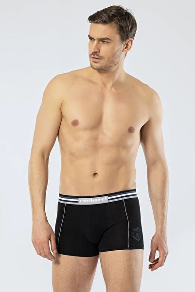 Cacharel 95% βαμβάκι + 5% λύκρα - Πακέτο 2 ανδρικών μπόξερ με λεπτομέρεια ρίγας