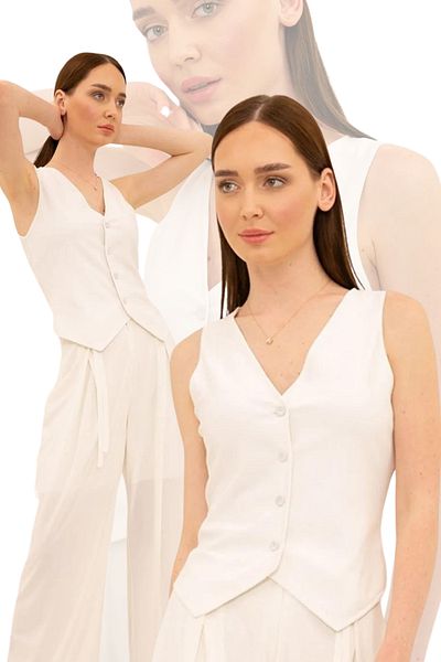 Laranor سترة كلاسيكية بأزرار من Ecru
