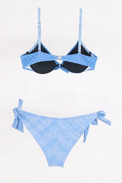 TooHot Γυναικείο Σετ μπικίνι με μισό πάτο με μπλε πάγο Brazilian Ice Blue-38