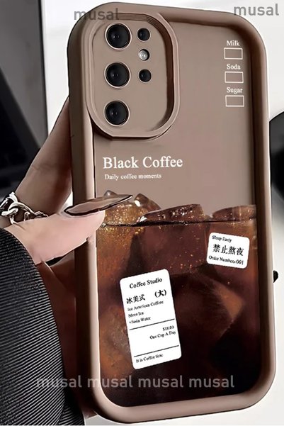 Musal Galaxy S24 Ultra Case Camera Protected Printed Back Surface Classy Cover