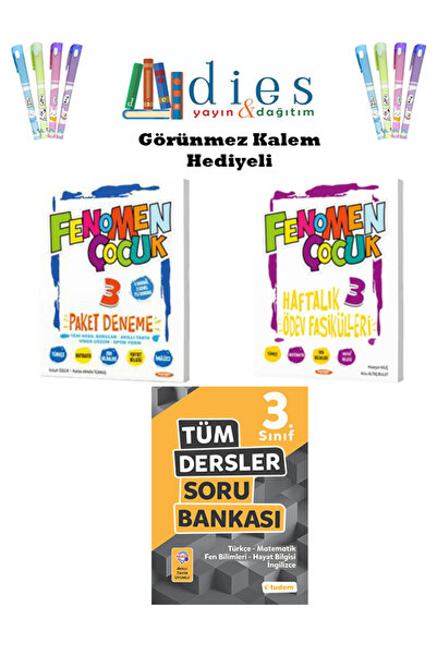 Fenomen Yayıncılık Fenomen 3. Sınıf Paket Deneme + Haftalık Ödev Fas. + Tüm D...