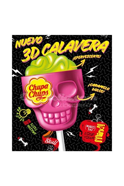 Chupa Chups 3d Skull Şekerleme 25 Adet 15g