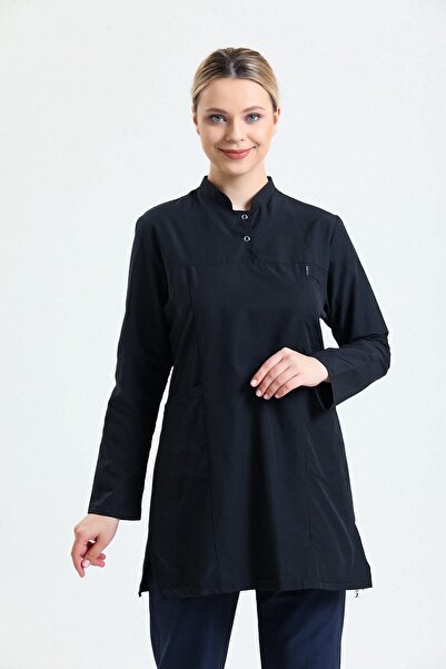 Ehil Doktor Hemşire Forması Likralı Üniforma Tek Üst