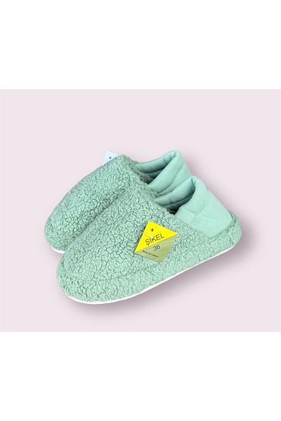 Şıkel Γυναικείο Panduf Mint Green Şikel - Αφράτη βελούδινη και αντιολισθητική σόλα