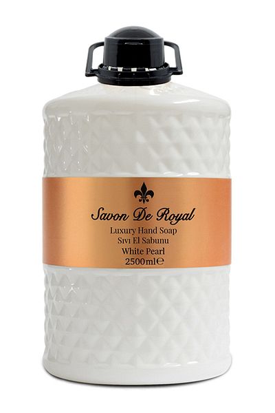 Savon De Royal Luxury Vegan Liquid Soap White Pearl 2.5 Lt, Musk, Vanilla