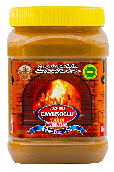 Bozkırlı Çavuşoğlu Double Roasted Steppe Tahini with Bran 930 Gr