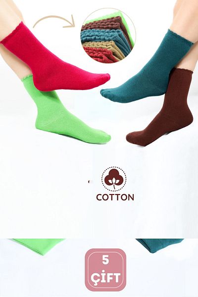 KRAL SOCKS 2X защитени ботуши от пениран памук, абсорбиращи потта - различни цветове (5 чифта)