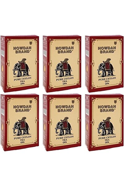 Beta Tea Howdah Brand Saf Siyah Seylan Çayı 500 Gr X 6 Adet