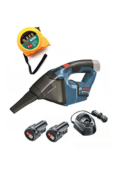 Bosch GAS 12 V ( İKİ )AKÜLÜ EL SÜPÜRGESİ PROLEFS METRE HEDİYELİ.