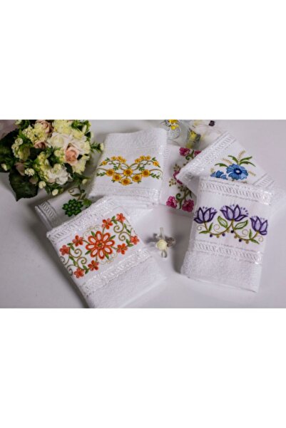 Çeyizci 12 Τεμάχια, Πετσέτες Γάμου 45x80 Κεντημένες