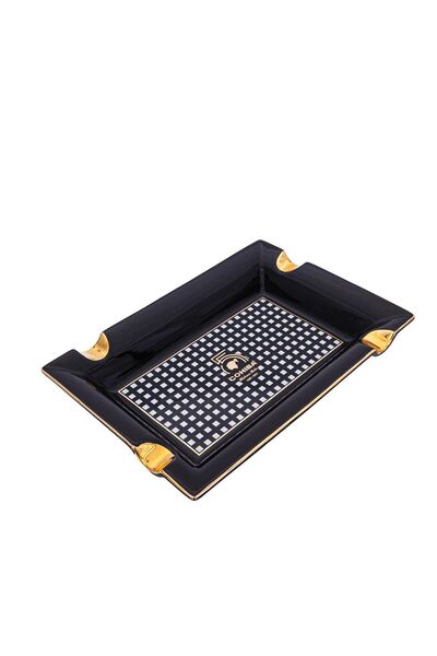 COHİBA Cohiba 55. Yıl Siyah Desenli Dörtlü Porselen Puro Küllüğü