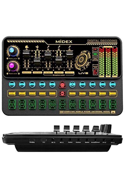 Midex Stüdyo Ekipmanları Private Paket-2 CX2 Mikrofon VS11 Ses Kartı Stüdyo Kayıt Seti