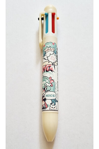 Modellino قلم حبر جاف ذو 6 ألوان للفتيات اللطيفات Bang Yeah Yoyo Pow - قطعة و...