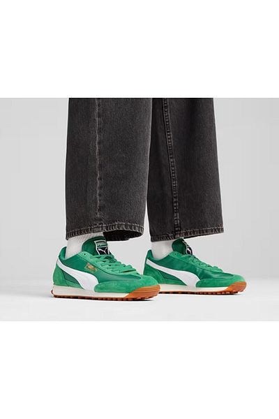 Puma Eeasy Rider Vintage Unisex Green Casual Shoes - 39902803