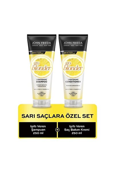 John Frieda Sarı Saçlara Özel Canlılık Ve Parlaklık Veren 2 Li Set