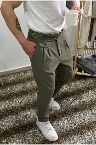 corfixman Pleated fabric pants