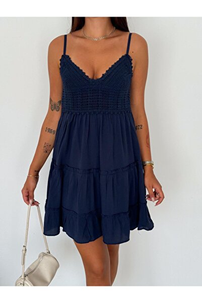 Noa Noa Καλοκαιρινό γυναικείο φόρεμα με κορδόνι με λουράκι