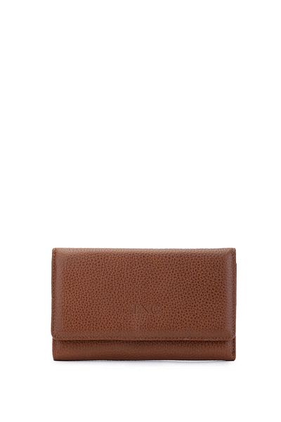 Tamer Tanca Genuine Leather Women's Wallet - Tan