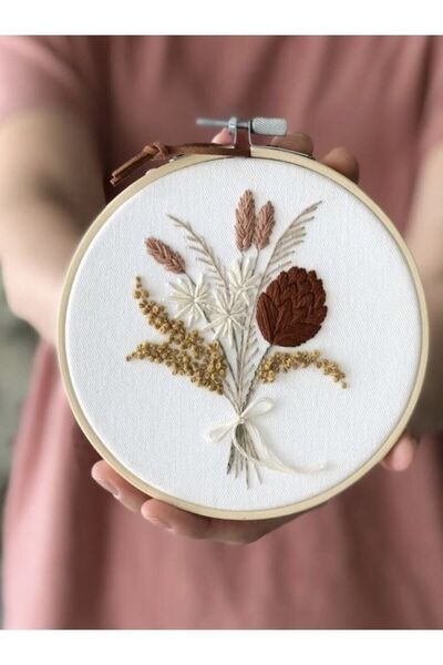 afralya home 15 Cm-bebek/çocuk Odası Isimli Kapı Süsü/punch Nakış Duvar Panos...