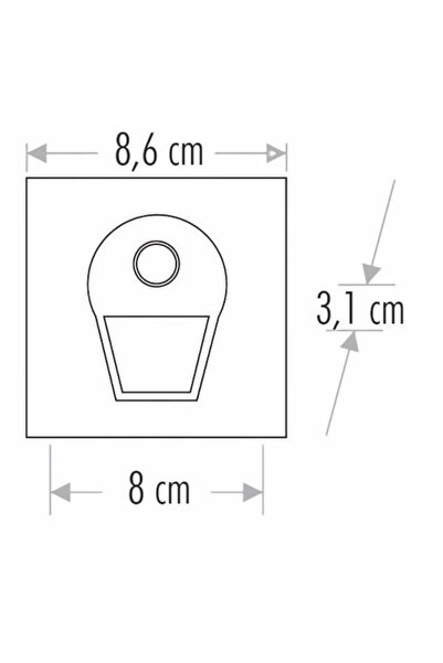 Cata Ct 5170 1w Füme Kasa Sensörlü Koridor Aydınlatması 6400k Beyaz Işık
