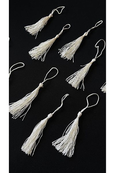 Ozpas 12cm Tassel Off White - 10pcs