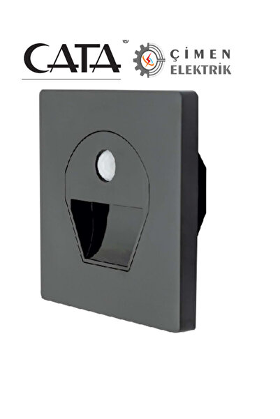 Cata Ct 5170 1w Füme Kasa Sensörlü Koridor Aydınlatması 6400k Beyaz Işık