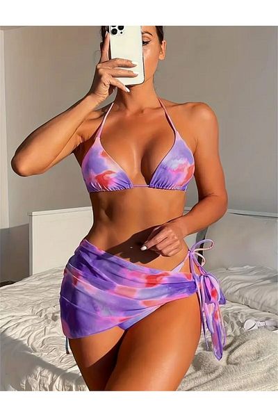 nuriçgiyim Marbled Model Bikini Set