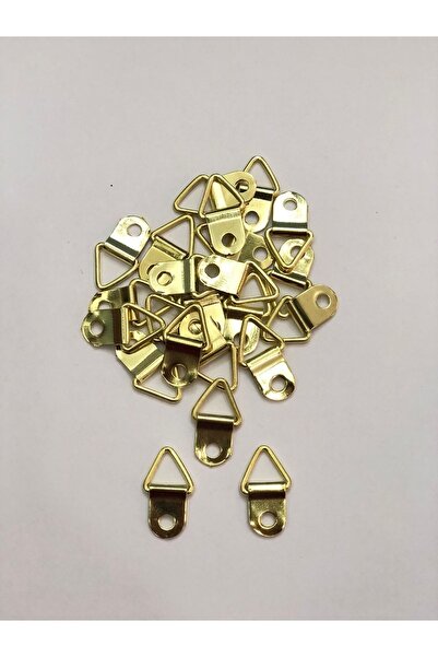 DMR Tablo Çerçeve Sarı Askı Aparatı Tablo Askılığı Tablo Askısı Montaj Vidaları (25 Adet)