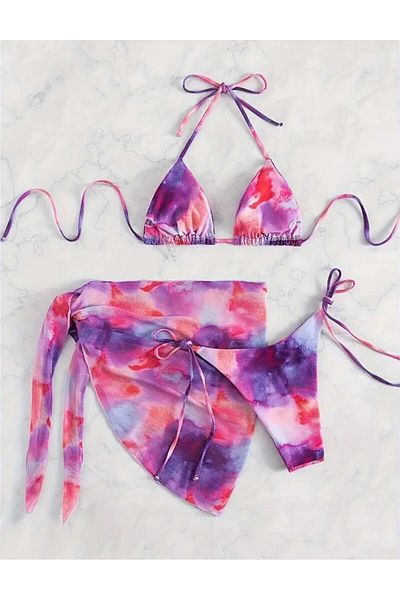 nuriçgiyim Marbled Model Bikini Set