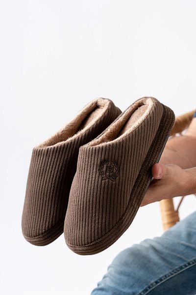 Slipcat Παντόφλες Unisex Κεντημένες Βελούδινες Σπίτι