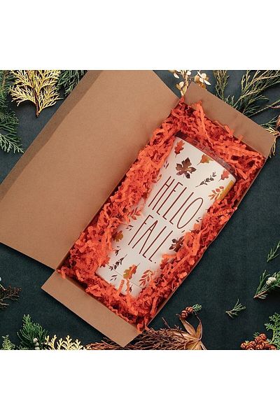 roco paper Orange Zigzag Cropped Paper - 500g Box Decoration