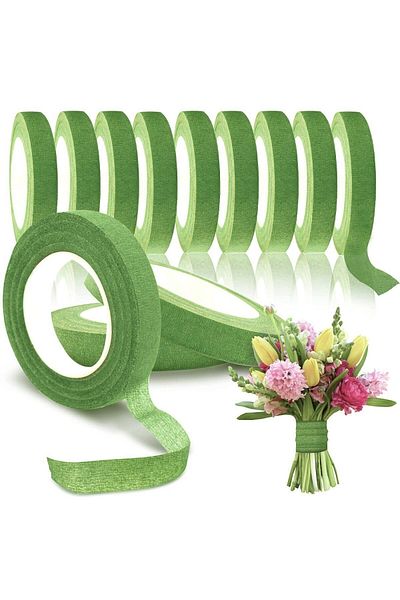 roco paper Flower Tape Ανοιχτό Πράσινο 12 Ρολά 1 cm x 35 m