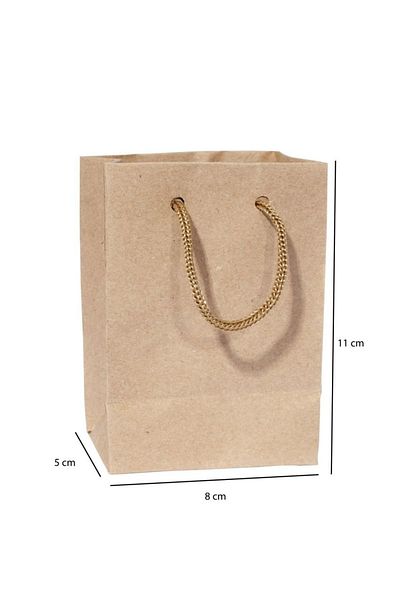 roco paper Τσάντα Kraft Cardboard 8x11 cm 50 Τεμάχια