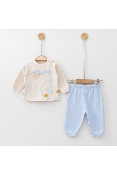 ELBEBEK Tutu Baby Kids Teddy Bear Printed 2 Piece Set