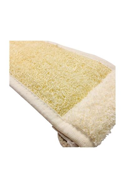 Bora Natural Pumpkin Fiber Pouch Long Back Type Drawstring Bath Bath Washcloth