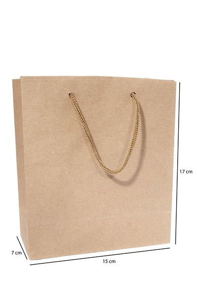 roco paper Τσάντα Kraft Cardboard 15x17 cm 25 Τεμάχια