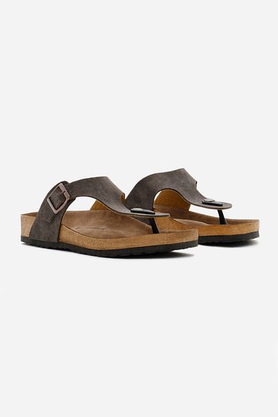 Tonny Black Σαγιονάρες Unisex καφέ - Πολυ σόλα, πόρπη και ρυθμιζόμενη