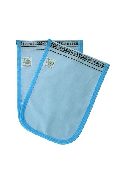 Kelebek Kese Turkish Bath Washcloth Standard Blue 25x17 Cm