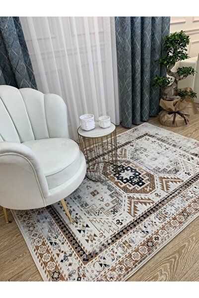Brillant Eskitme Desen Dokuma Taban Halı Ebat 130x190