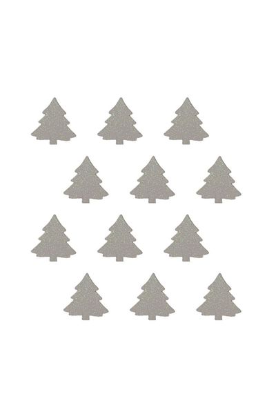 roco paper Αυτοκόλλητο Glitter Eva με σχέδιο λευκής πεύκου 4cm Συσκευασία των 12