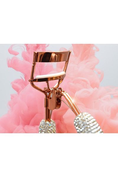 EDA LUXURY BEAUTY 360 °   Diamond 3D Crystal Rhinestone - Special Makeup Eyelash and Curler Makeup Crystal Eyelash Curler