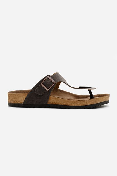 Tonny Black Σαγιονάρες Unisex καφέ - Πολυ σόλα, πόρπη και ρυθμιζόμενη