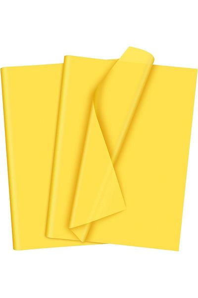 roco paper ورق قطيفة - 20x30 سم A4 - 100 قطعة لون أصفر
