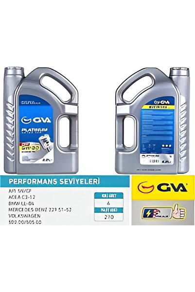 GVA 5w30 4 LT PLATİNUM PARTİKÜLLÜ MOTOR YAĞI